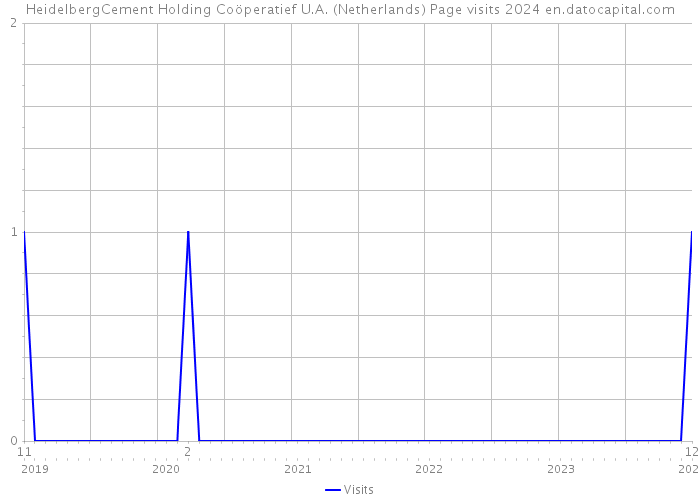 HeidelbergCement Holding Coöperatief U.A. (Netherlands) Page visits 2024 