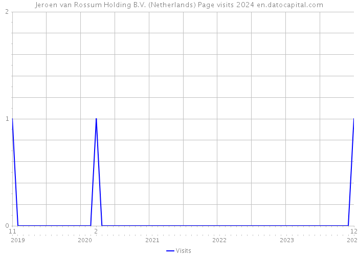 Jeroen van Rossum Holding B.V. (Netherlands) Page visits 2024 