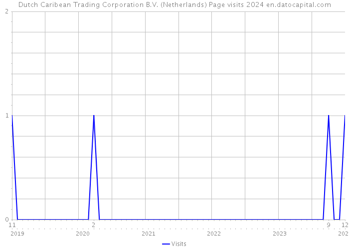 Dutch Caribean Trading Corporation B.V. (Netherlands) Page visits 2024 