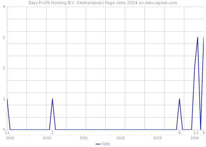 Easy Profit Holding B.V. (Netherlands) Page visits 2024 