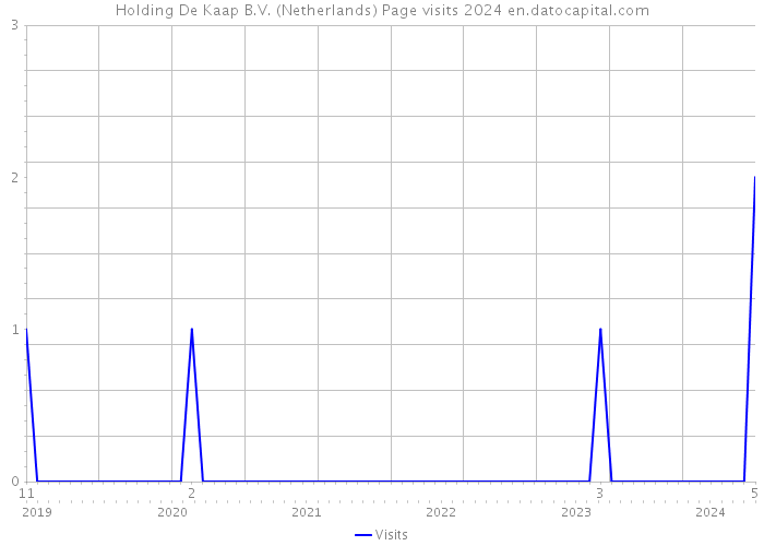 Holding De Kaap B.V. (Netherlands) Page visits 2024 