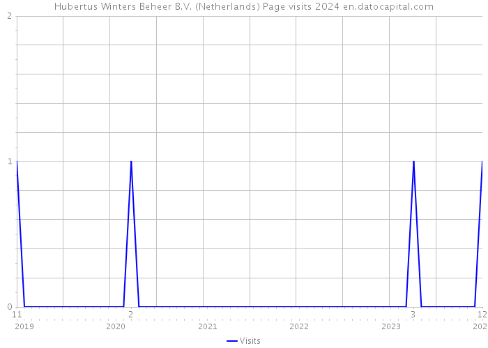 Hubertus Winters Beheer B.V. (Netherlands) Page visits 2024 
