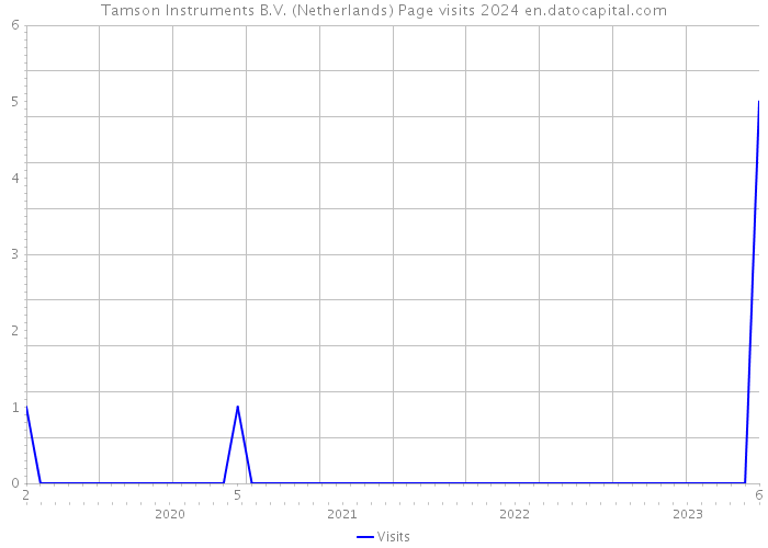 Tamson Instruments B.V. (Netherlands) Page visits 2024 