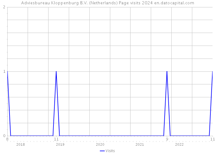 Adviesbureau Kloppenburg B.V. (Netherlands) Page visits 2024 