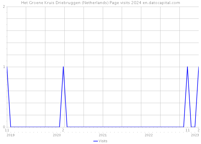 Het Groene Kruis Driebruggen (Netherlands) Page visits 2024 