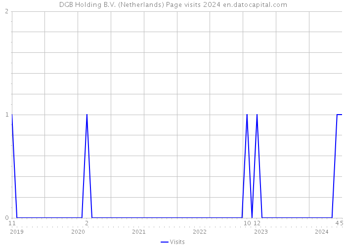 DGB Holding B.V. (Netherlands) Page visits 2024 