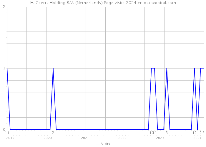 H. Geerts Holding B.V. (Netherlands) Page visits 2024 