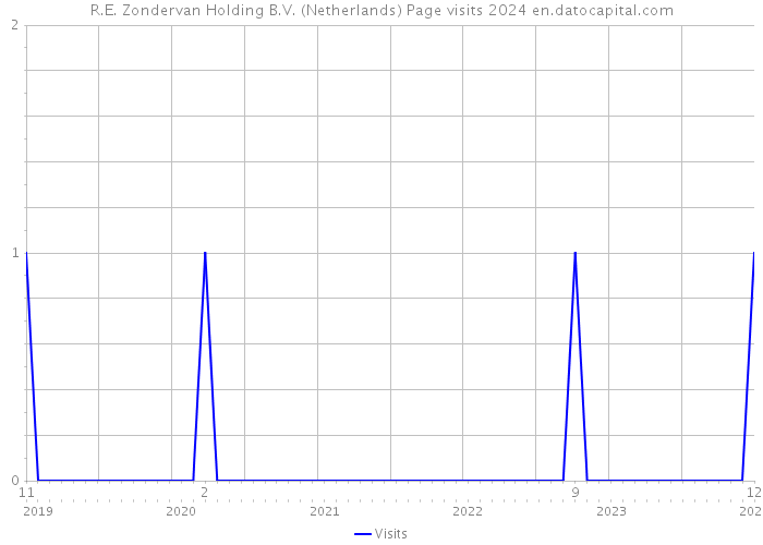 R.E. Zondervan Holding B.V. (Netherlands) Page visits 2024 