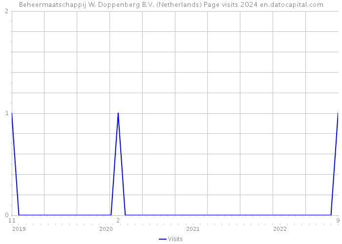 Beheermaatschappij W. Doppenberg B.V. (Netherlands) Page visits 2024 