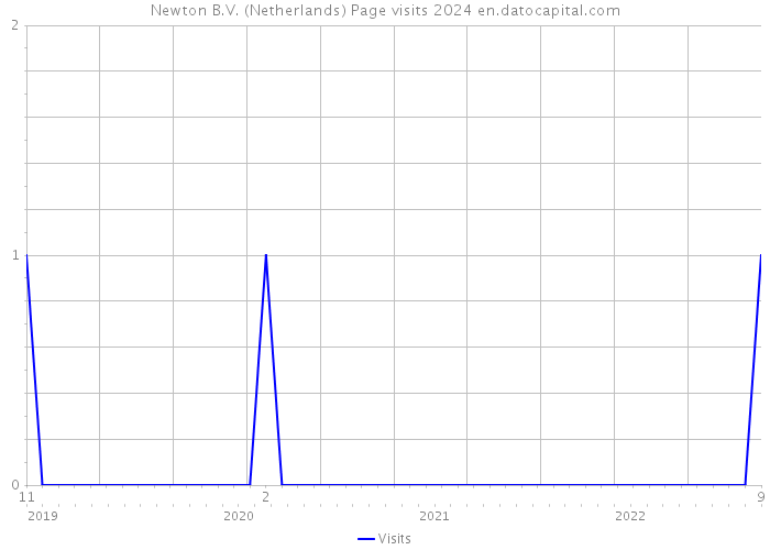 Newton B.V. (Netherlands) Page visits 2024 
