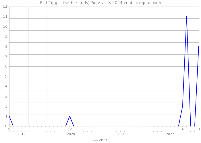 Ralf Tigges (Netherlands) Page visits 2024 