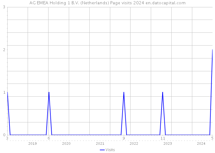 AG EMEA Holding 1 B.V. (Netherlands) Page visits 2024 