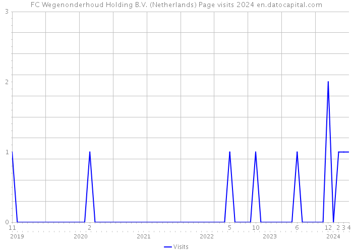 FC Wegenonderhoud Holding B.V. (Netherlands) Page visits 2024 