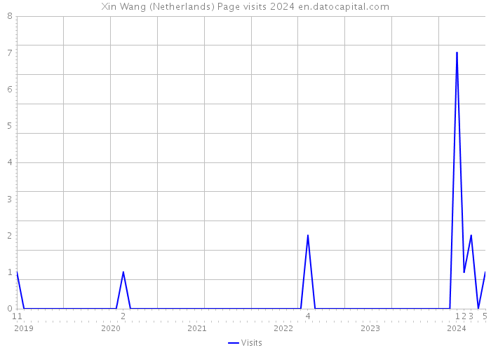 Xin Wang (Netherlands) Page visits 2024 