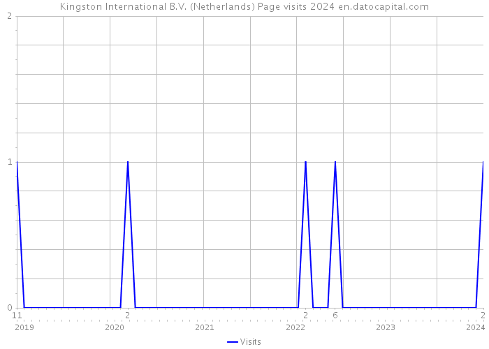 Kingston International B.V. (Netherlands) Page visits 2024 