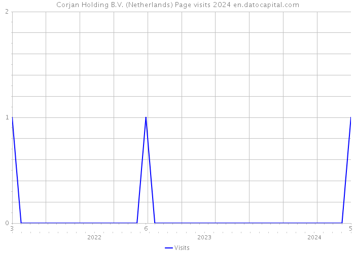 Corjan Holding B.V. (Netherlands) Page visits 2024 