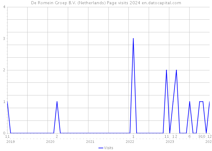 De Romein Groep B.V. (Netherlands) Page visits 2024 