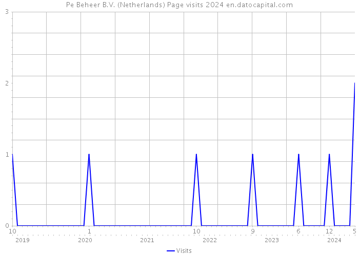 Pe Beheer B.V. (Netherlands) Page visits 2024 