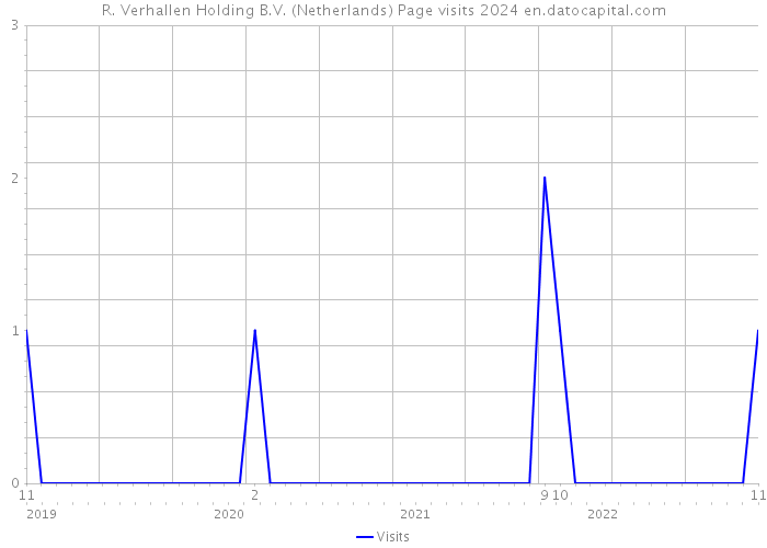 R. Verhallen Holding B.V. (Netherlands) Page visits 2024 