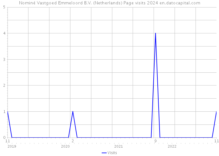 Nominé Vastgoed Emmeloord B.V. (Netherlands) Page visits 2024 
