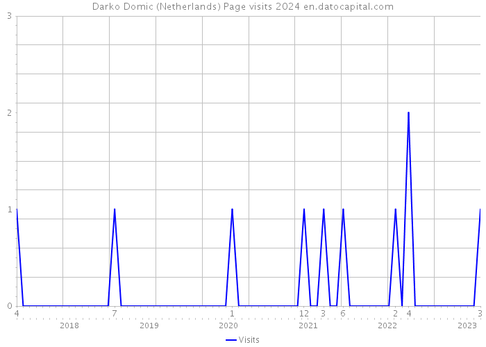 Darko Domic (Netherlands) Page visits 2024 