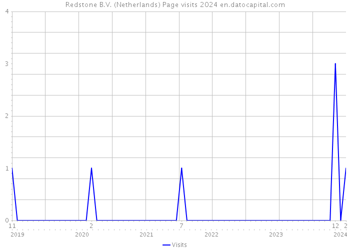 Redstone B.V. (Netherlands) Page visits 2024 
