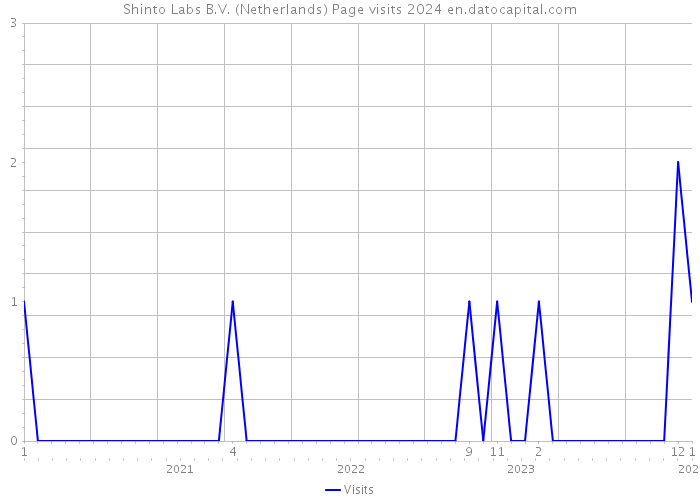 Shinto Labs B.V. (Netherlands) Page visits 2024 