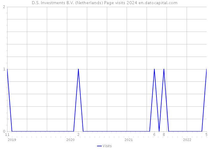 D.S. Investments B.V. (Netherlands) Page visits 2024 