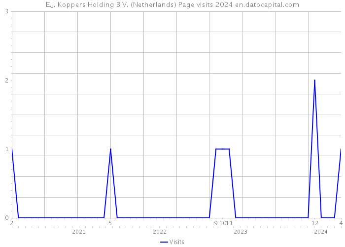 E.J. Koppers Holding B.V. (Netherlands) Page visits 2024 