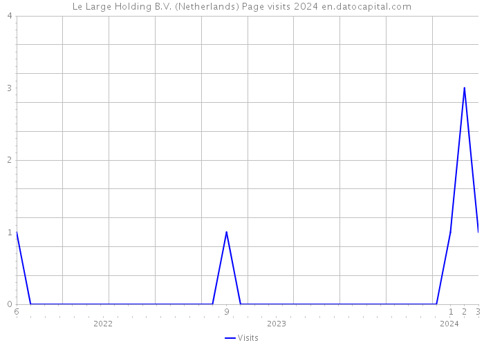 Le Large Holding B.V. (Netherlands) Page visits 2024 
