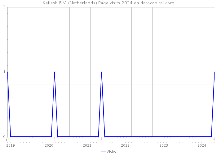 Kailash B.V. (Netherlands) Page visits 2024 