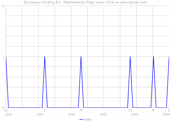 Boompjes Holding B.V. (Netherlands) Page visits 2024 