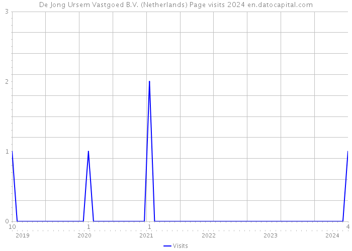 De Jong Ursem Vastgoed B.V. (Netherlands) Page visits 2024 
