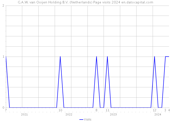 G.A.W. van Ooijen Holding B.V. (Netherlands) Page visits 2024 