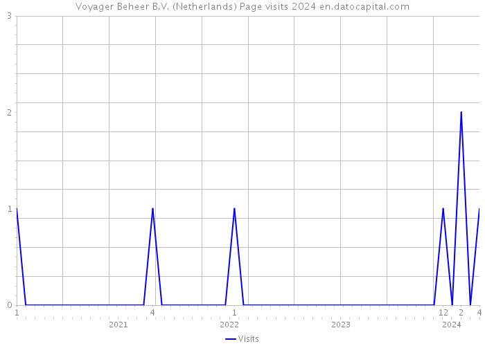 Voyager Beheer B.V. (Netherlands) Page visits 2024 