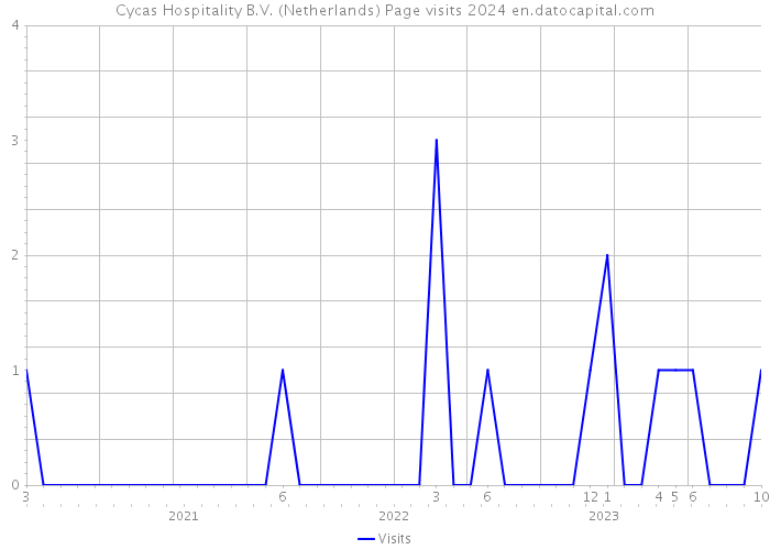 Cycas Hospitality B.V. (Netherlands) Page visits 2024 