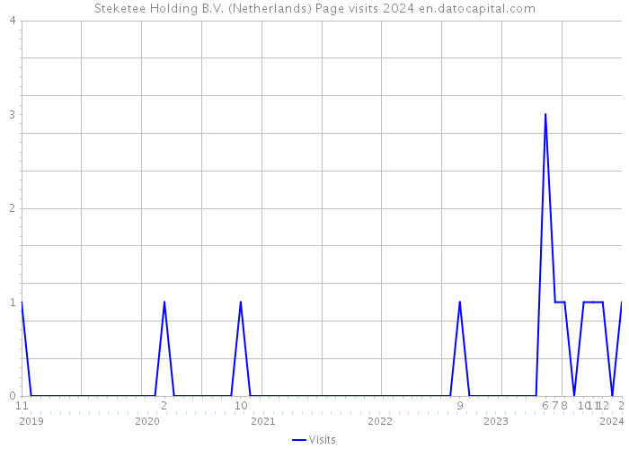Steketee Holding B.V. (Netherlands) Page visits 2024 