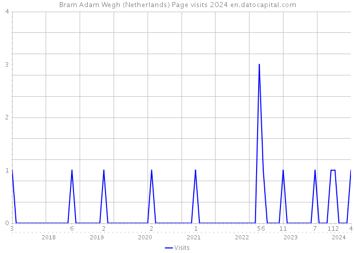 Bram Adam Wegh (Netherlands) Page visits 2024 