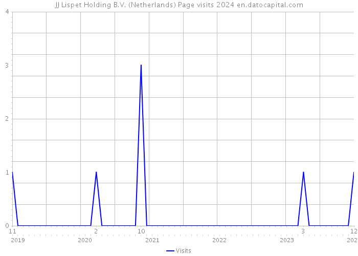 JJ Lispet Holding B.V. (Netherlands) Page visits 2024 