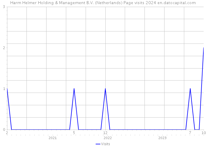 Harm Helmer Holding & Management B.V. (Netherlands) Page visits 2024 