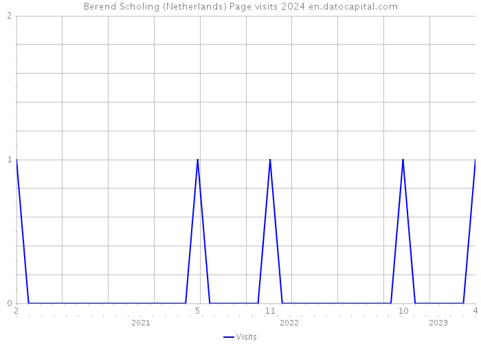 Berend Scholing (Netherlands) Page visits 2024 