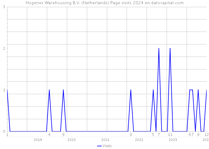 Hogenes Warehousing B.V. (Netherlands) Page visits 2024 