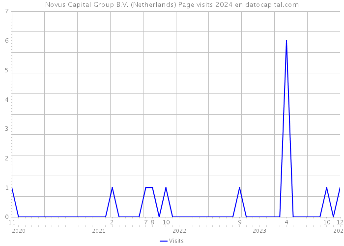 Novus Capital Group B.V. (Netherlands) Page visits 2024 