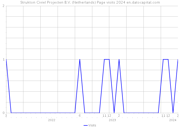 Strukton Civiel Projecten B.V. (Netherlands) Page visits 2024 