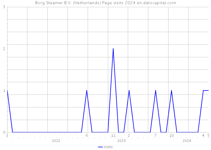 Borg Steamer B.V. (Netherlands) Page visits 2024 