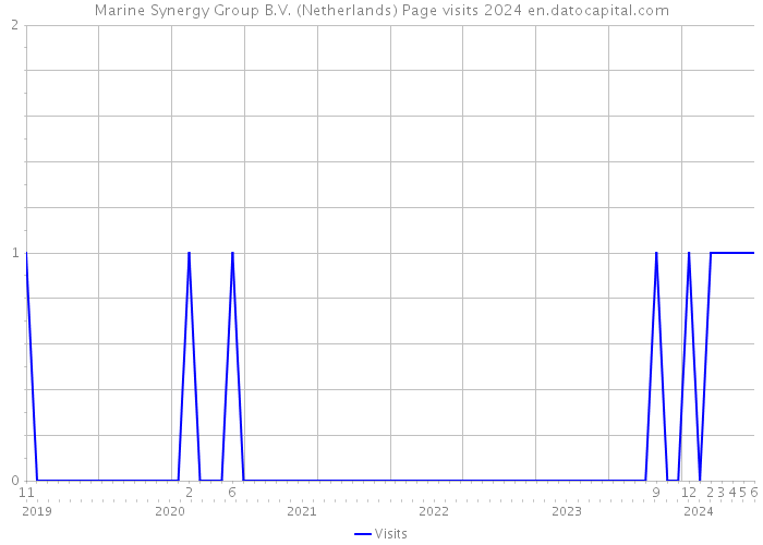 Marine Synergy Group B.V. (Netherlands) Page visits 2024 