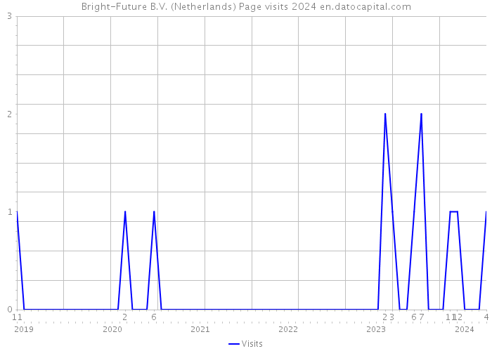Bright-Future B.V. (Netherlands) Page visits 2024 
