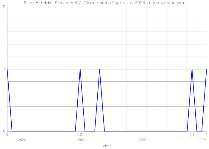 Peter Hendriks Pensioen B.V. (Netherlands) Page visits 2024 