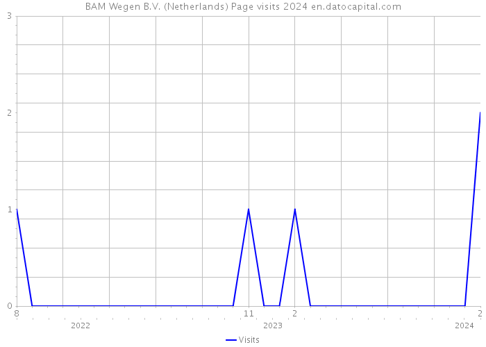 BAM Wegen B.V. (Netherlands) Page visits 2024 