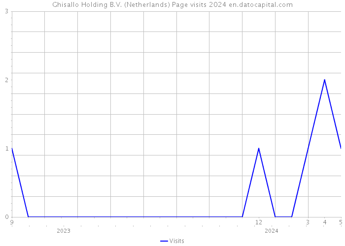 Ghisallo Holding B.V. (Netherlands) Page visits 2024 